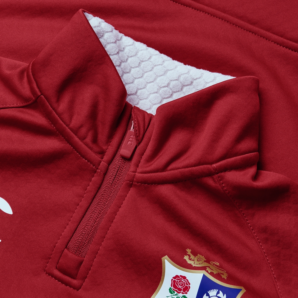 JUNIOR UNISEX BRITISH & IRISH LIONS 1/4 ZIP FLEECE RED