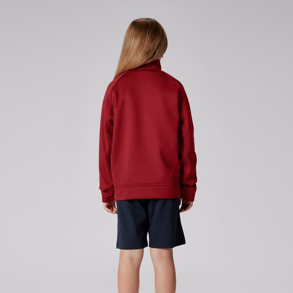 JUNIOR UNISEX BRITISH & IRISH LIONS 1/4 ZIP FLEECE RED