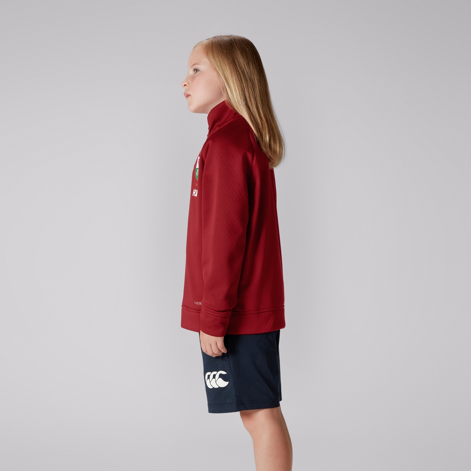 JUNIOR UNISEX BRITISH & IRISH LIONS 1/4 ZIP FLEECE RED
