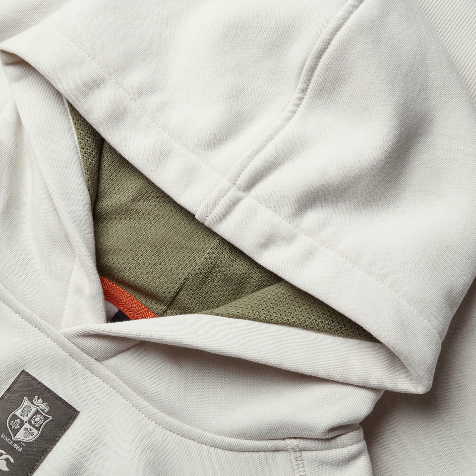 JUNIOR UNISEX BRITISH & IRISH LIONS OUTBACK FLEECE HOODY WHITE