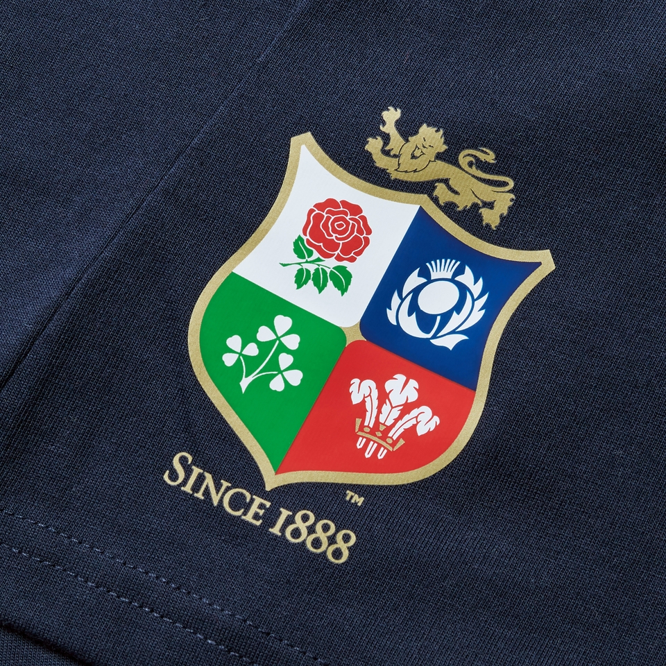 JUNIOR UNISEX BRITISH & IRISH LIONS TRAINING SHORTS NAVY