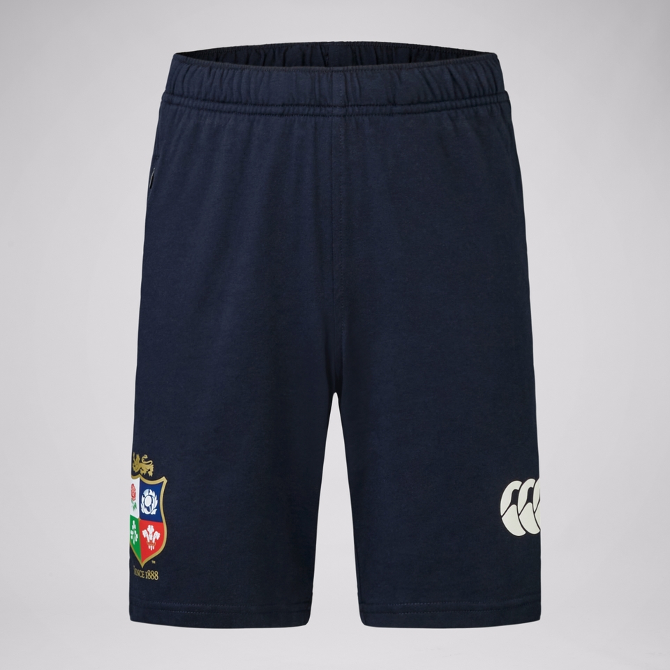 JUNIOR UNISEX BRITISH & IRISH LIONS TRAINING SHORTS NAVY