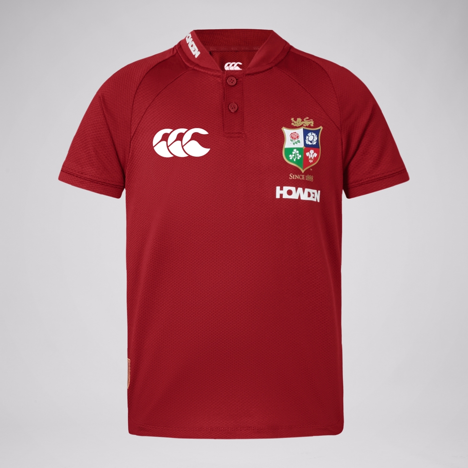 JUNIOR UNISEX BRITISH & IRISH LIONS POLO SHIRT RED