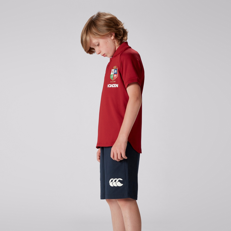 JUNIOR UNISEX BRITISH & IRISH LIONS POLO SHIRT RED
