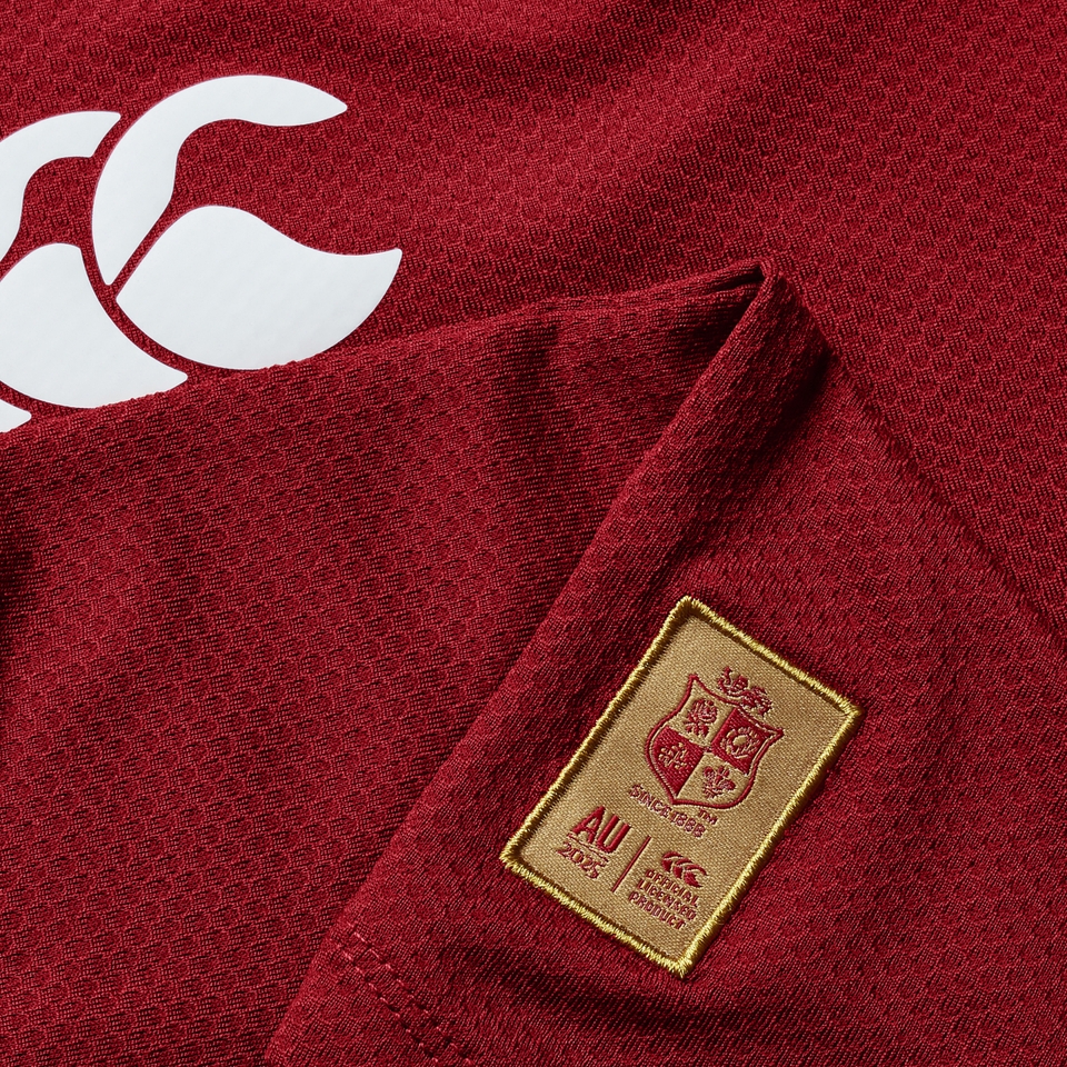 JUNIOR UNISEX BRITISH & IRISH LIONS POLO SHIRT RED