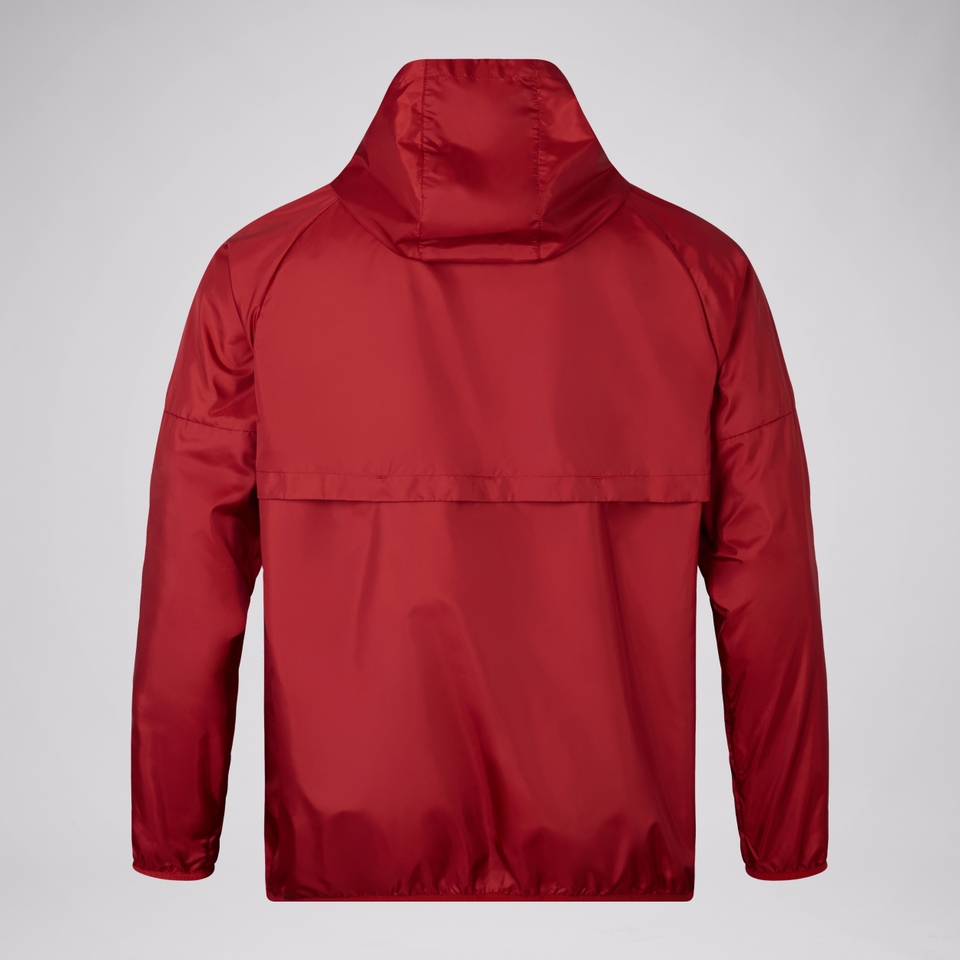 MENS BRITISH & IRISH LIONS LIGHTWEIGHT RAIN JACKET RED