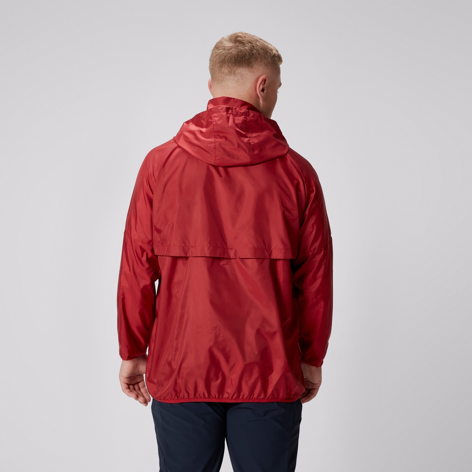 MENS BRITISH & IRISH LIONS LIGHTWEIGHT RAIN JACKET RED