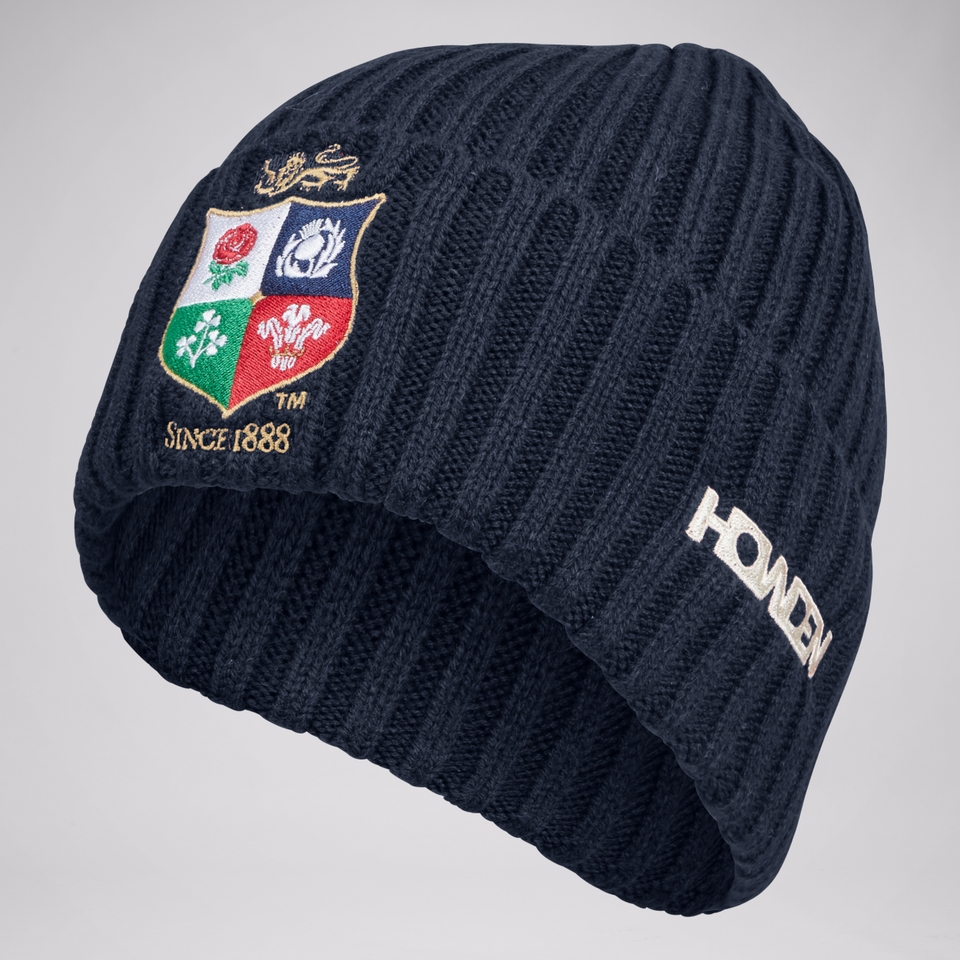 ADULT UNISEX BRITISH & IRISH LIONS BEANIE NAVY
