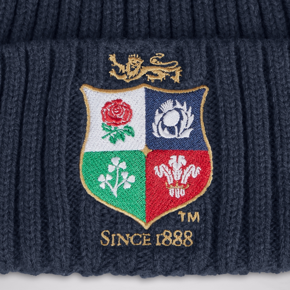 ADULT UNISEX BRITISH & IRISH LIONS BEANIE NAVY