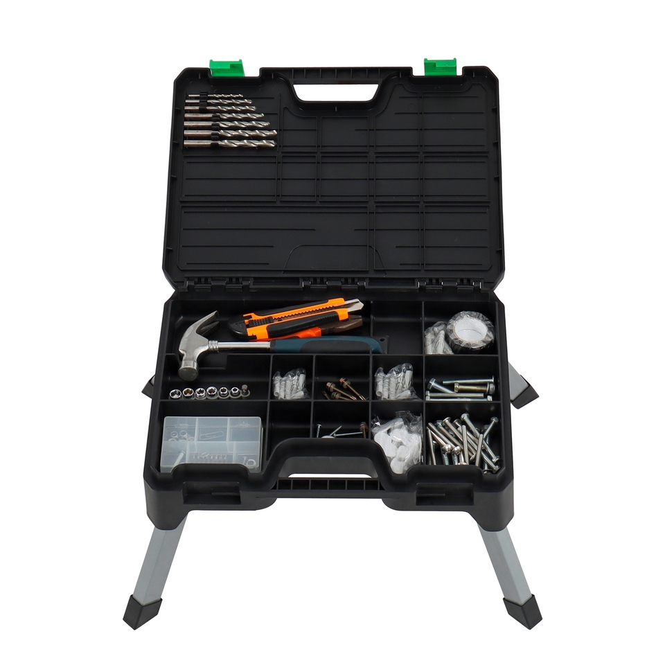 All-In-One Compact Step Stool & Toolbox
