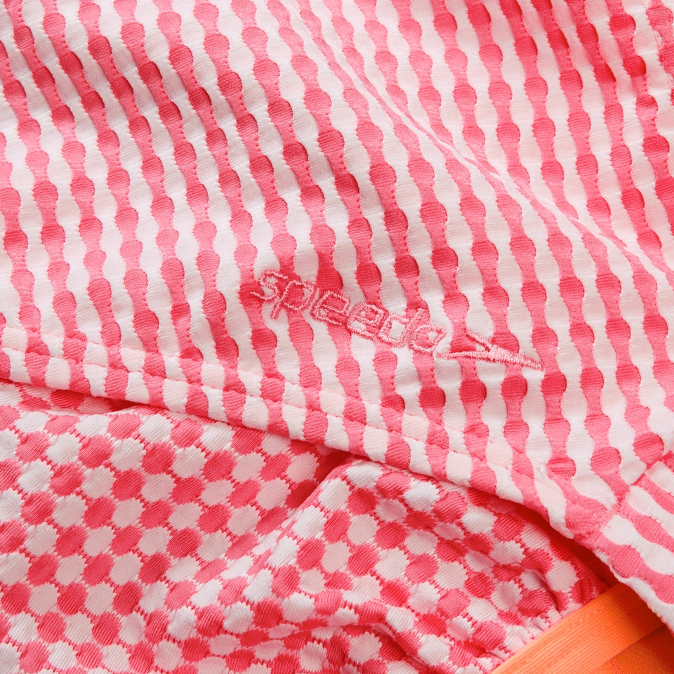 FLU3NTE Gingham Cut Out Swimsuit Pink