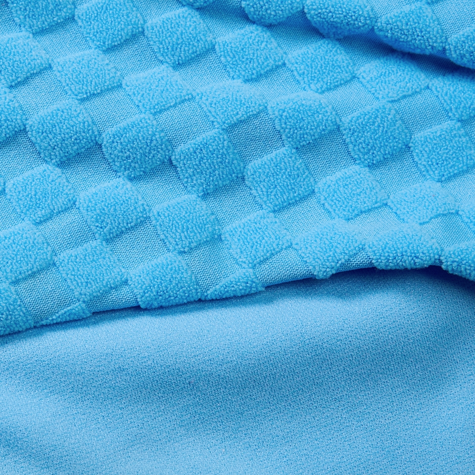 Blauer FLU3NTE asymmetrischer Badeanzug mit Cut-Out