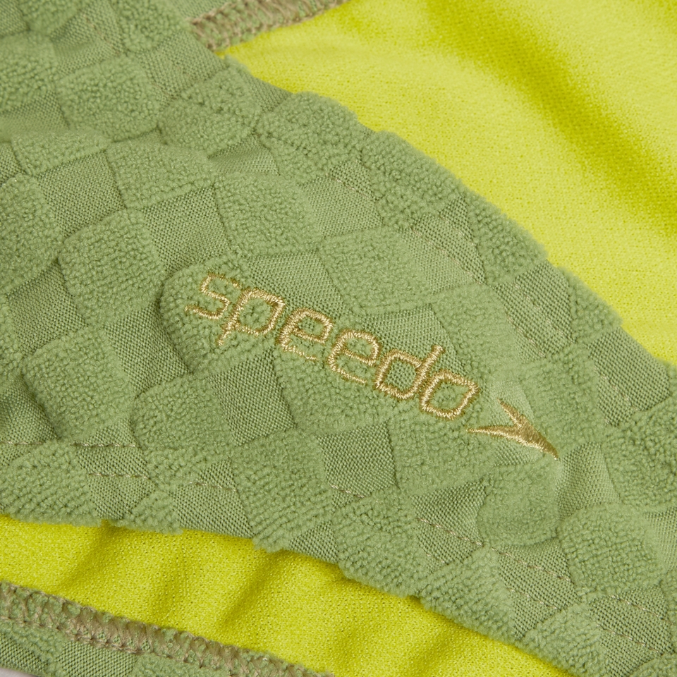 FLU3NTE Terry Scoope Bikini Bottom Green