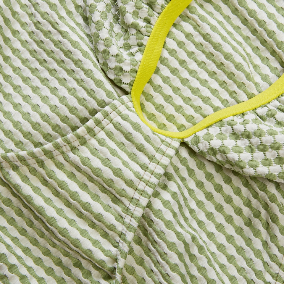 FLU3NTE Gingham Cut Out Swimsuit Green