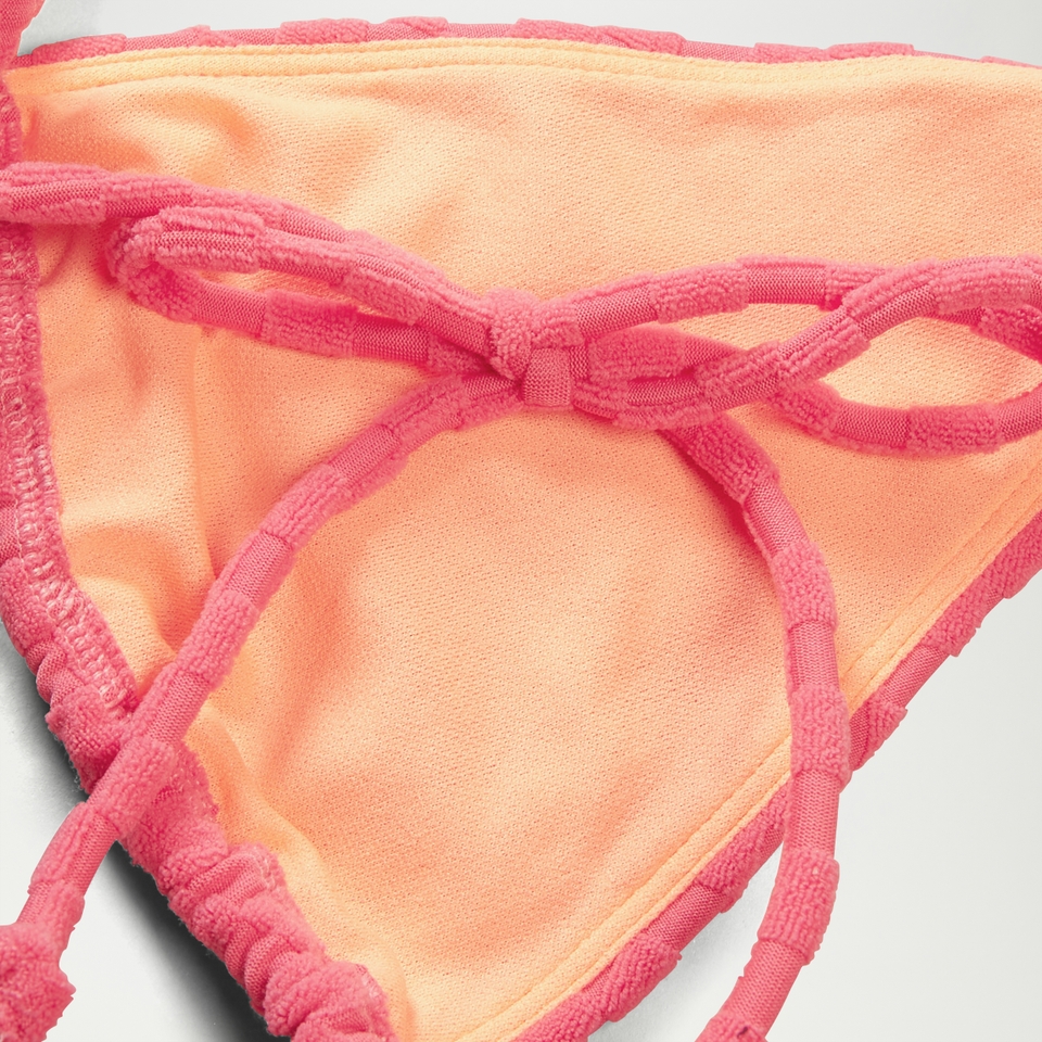 Women's FLU3NTE Terry Convertible Tri Strap Bikini Top Pink