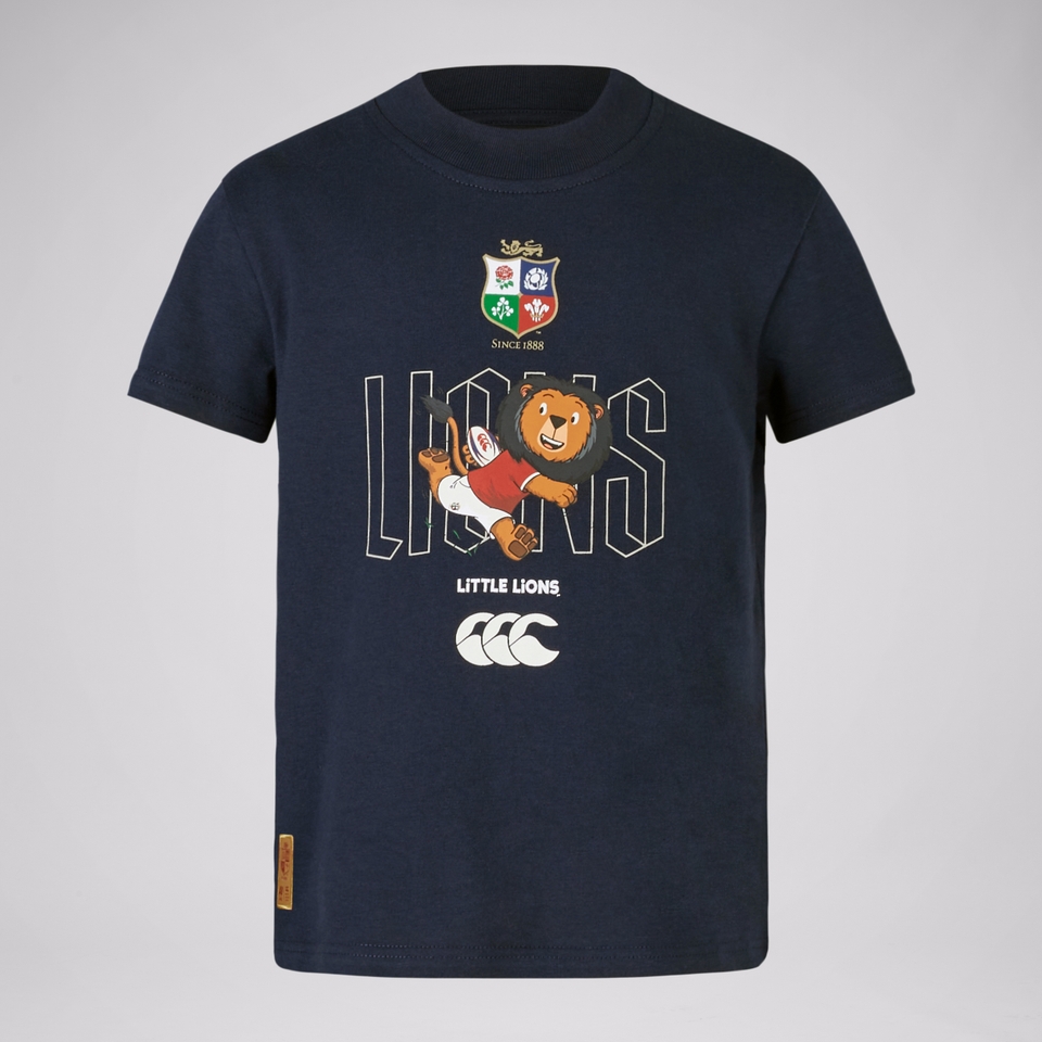 JUNIOR UNISEX BRITISH & IRISH LIONS LITTLE LIONS TEE NAVY