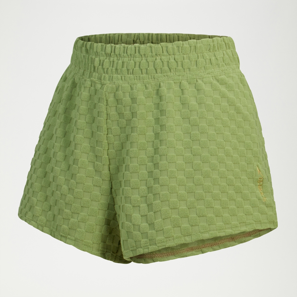 Short en tissu éponge Flu3nte pour femmes, vert