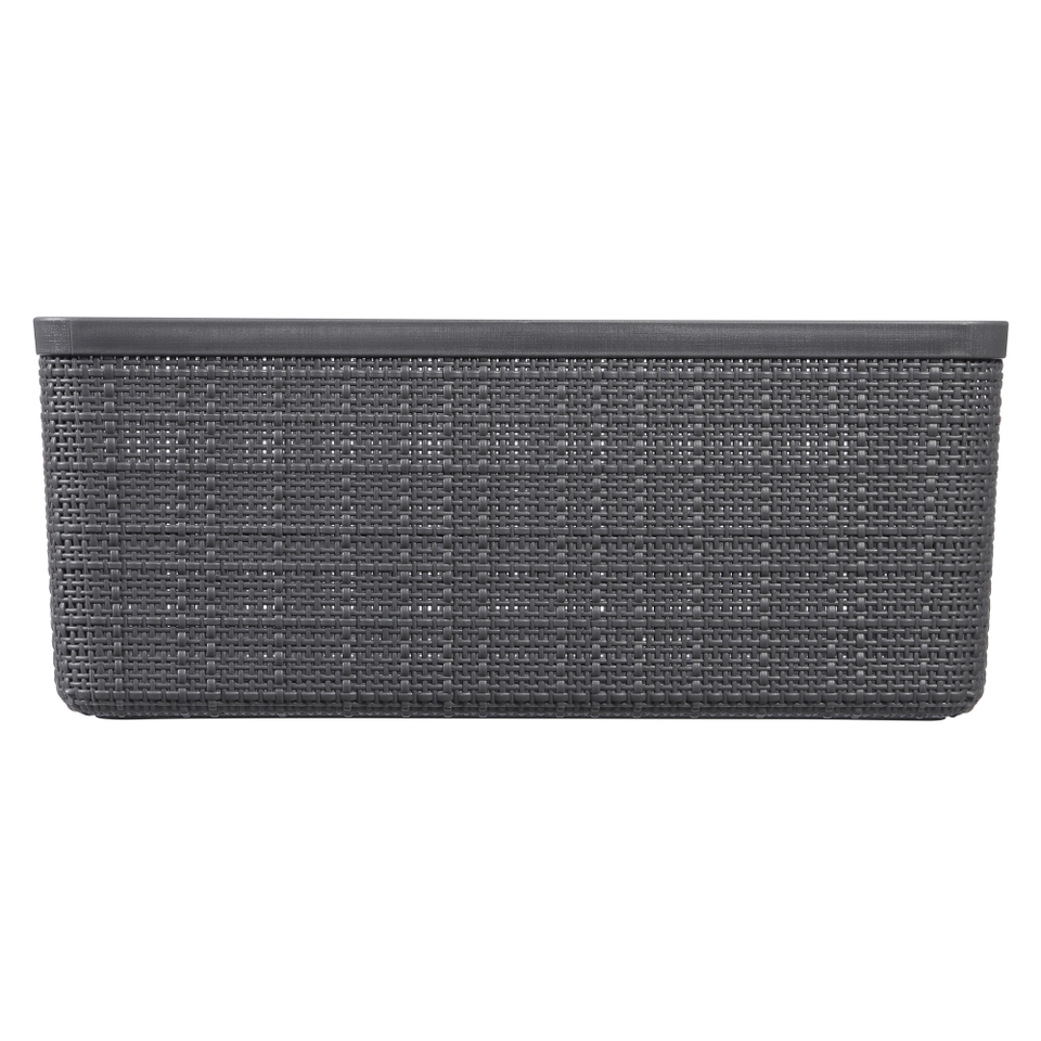 Curver Medium Jute Basket 12L Grey Homebase