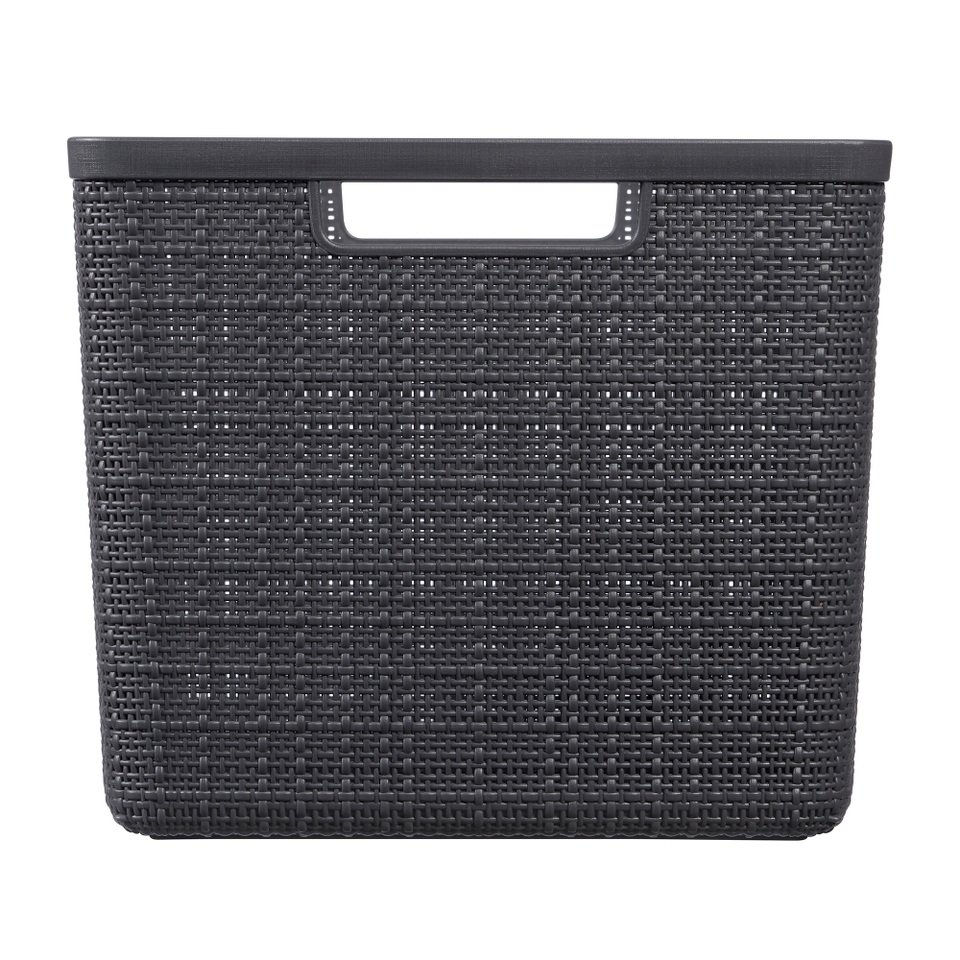 Curver Large Jute Basket 20L Grey Homebase