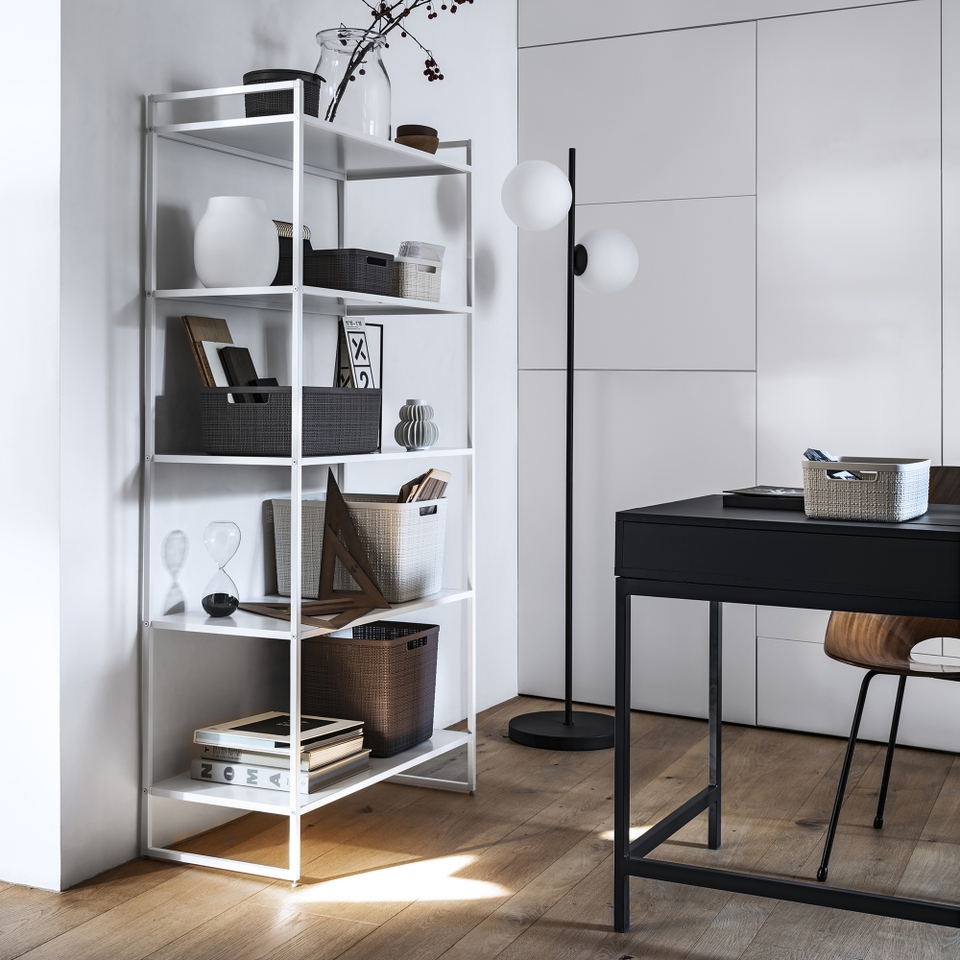 Curver Large Jute Basket 20L Grey Homebase