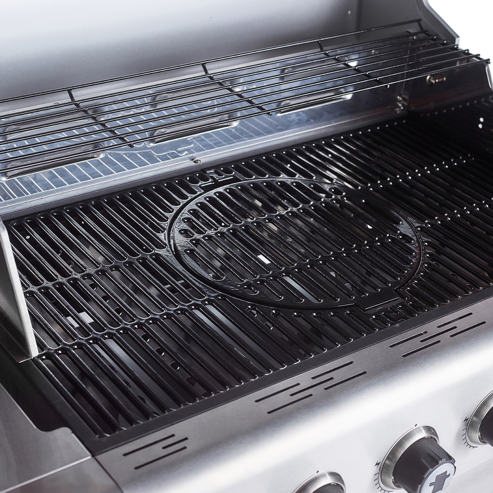 Outback Jupiter Pro 4 Burner Hybrid Gas BBQ Stainless Steel Homebase