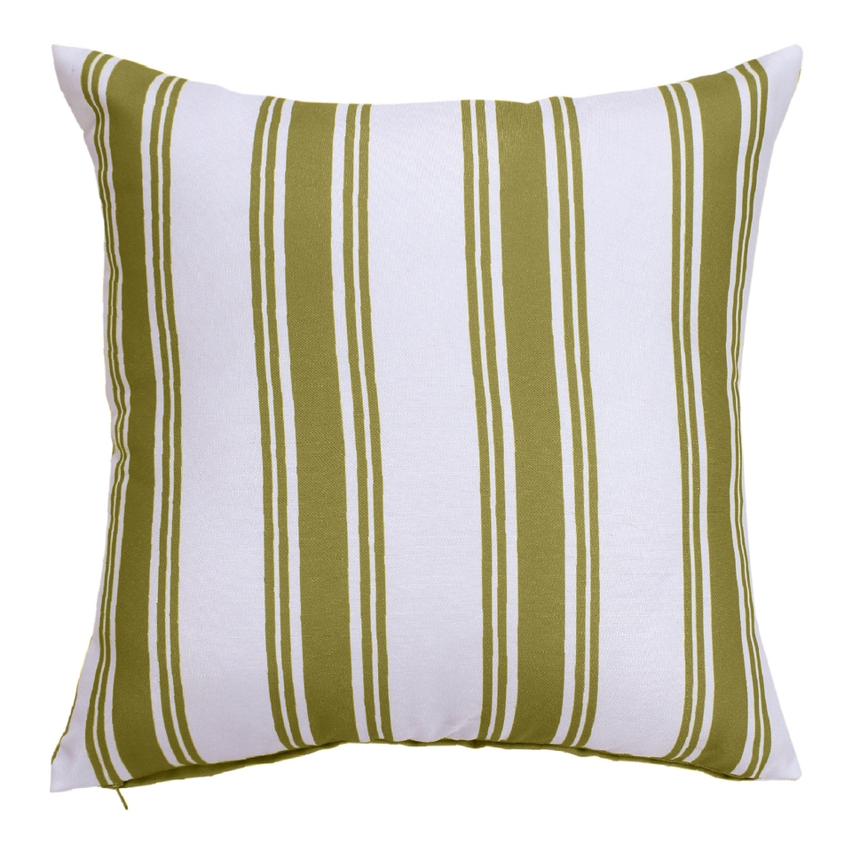Green Stripe Outdoor Garden Scatter Cushion