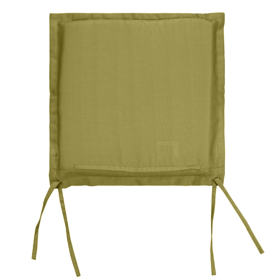 Green Stripe Outdoor Garden Seat Pads - Pack of 2