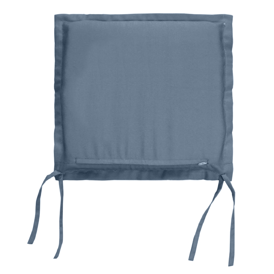 Blue Stripe Outdoor Garden Seat Pads - Pack of 2