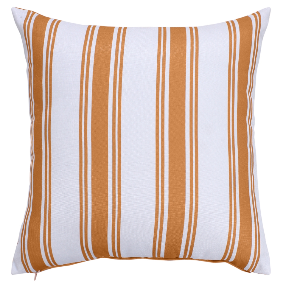 Orange Stripe Outdoor Garden Scatter Cushion