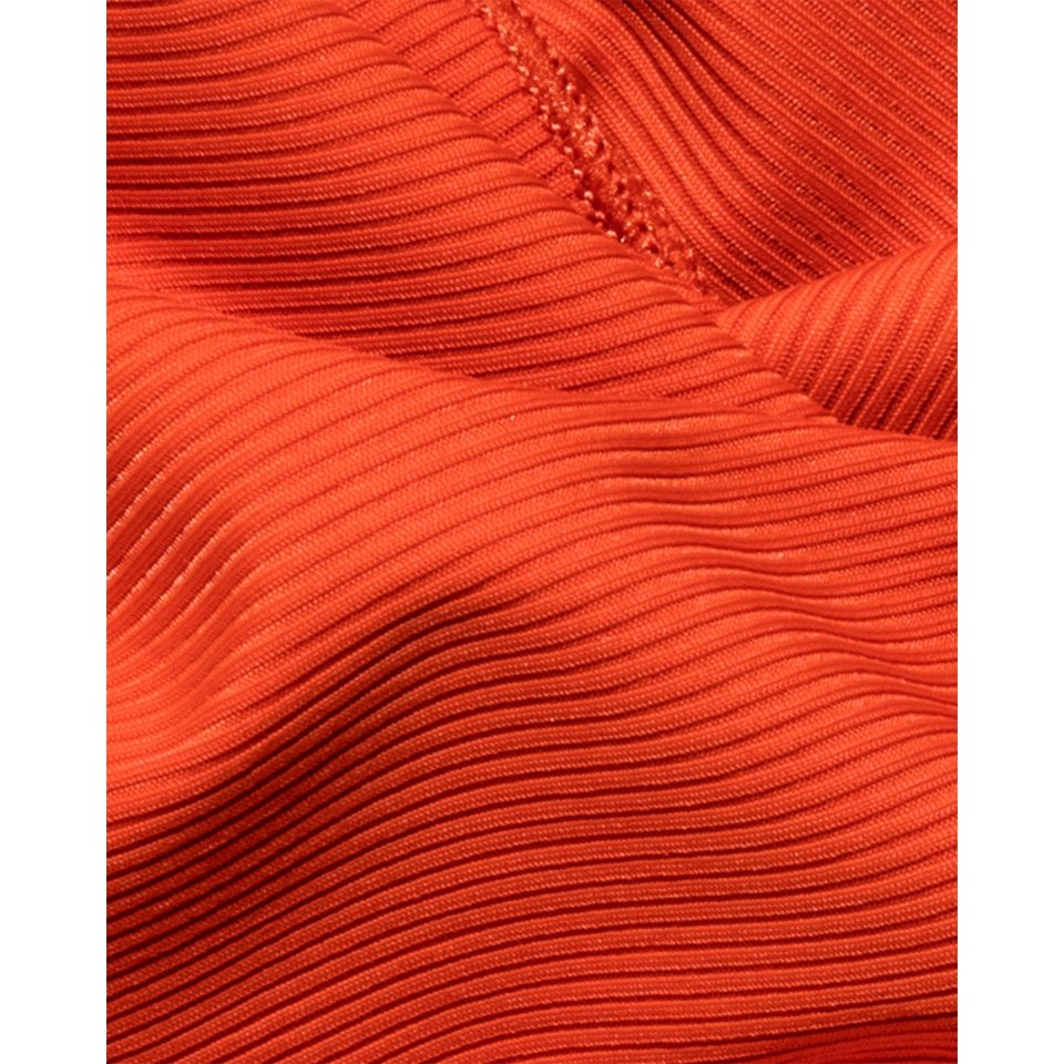Textured Stretch Satin Head Wrap - Saffron