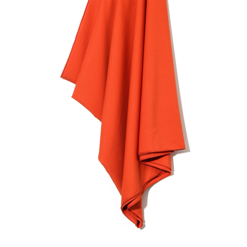 Textured Stretch Satin Head Wrap - Saffron