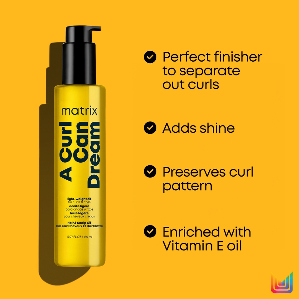 Matrix A Curl Can Dream Lightweight Oil with Sunflower Oil for Curly and Coily Hair 150ml