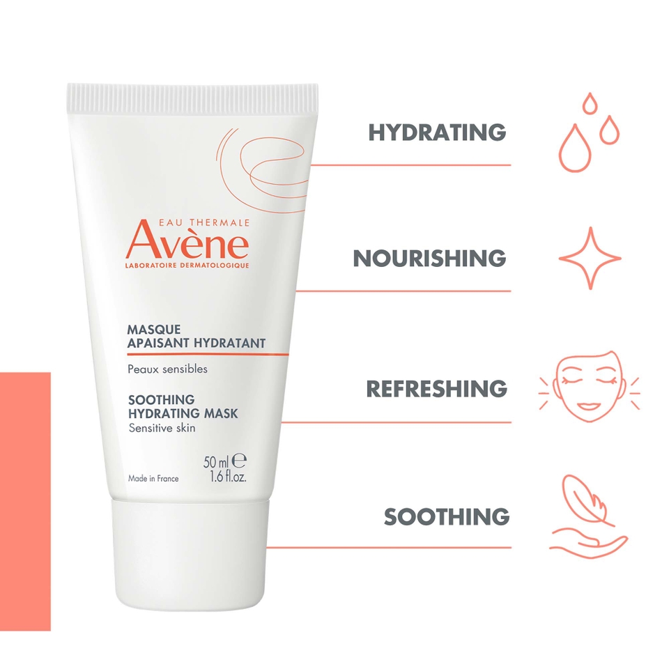 Avène Les Essentiels Soothing Hydrating Mask for Sensitive Skin 50ml