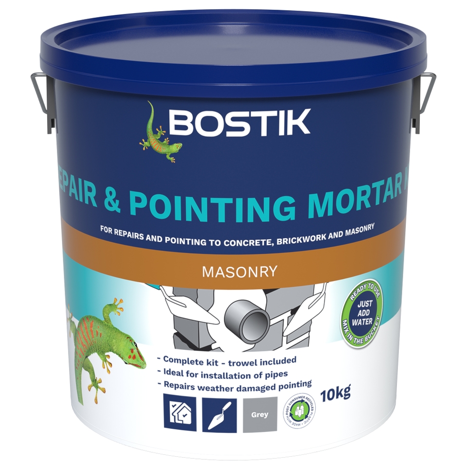 Bostik Repair & Pointing Mortar Kit Grey - 10kg