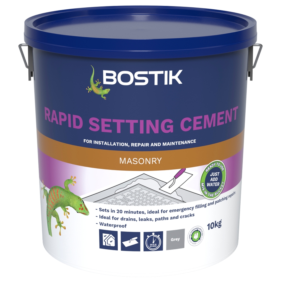 Bostik  Rapid Setting Cement Grey - 10kg