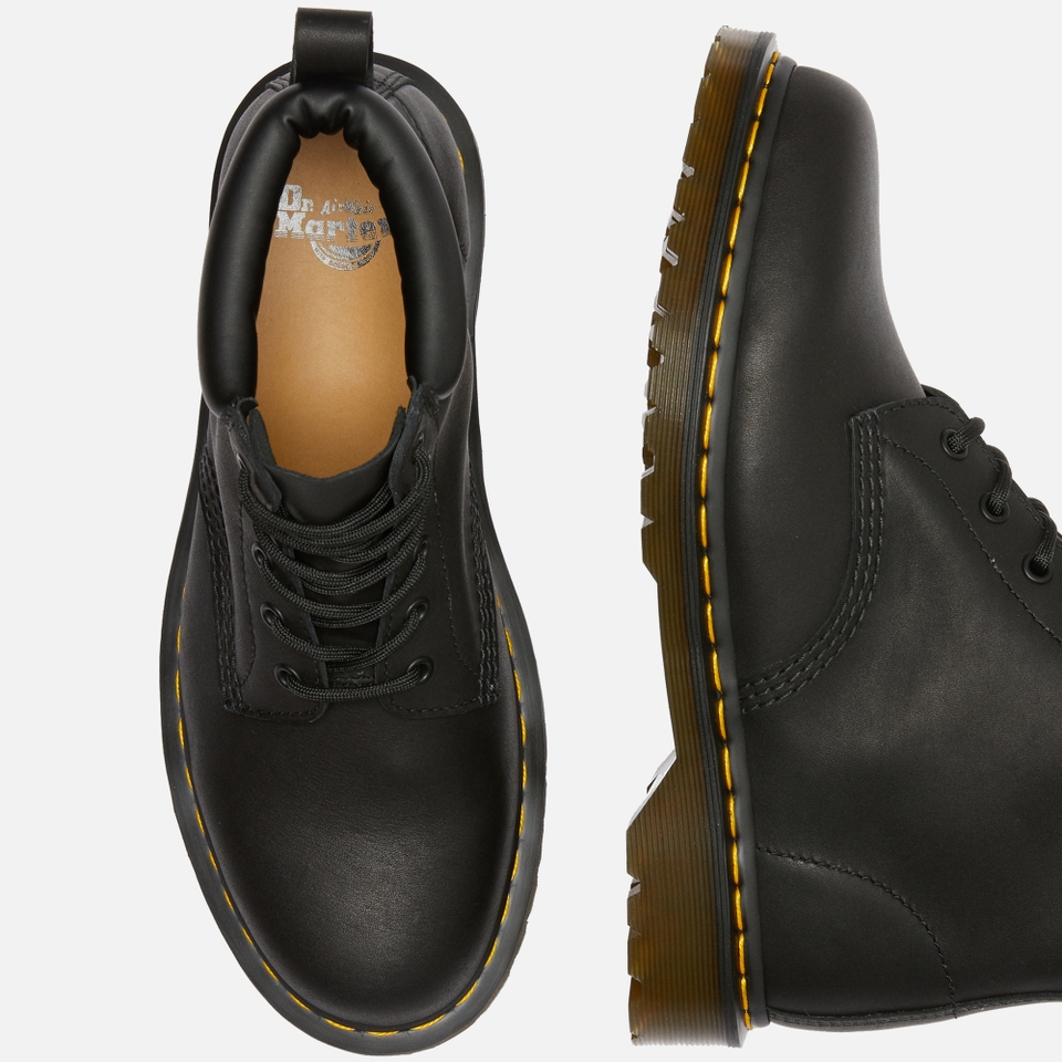 Dr martens 939 6 eye boots in brown leather store