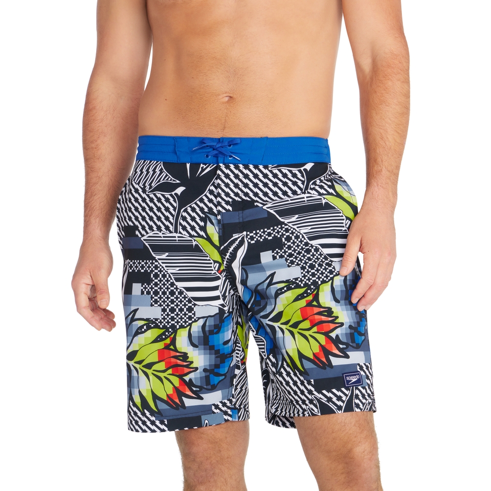 Men's Printed Bondi Basin Boardshort 20" Blue/Black