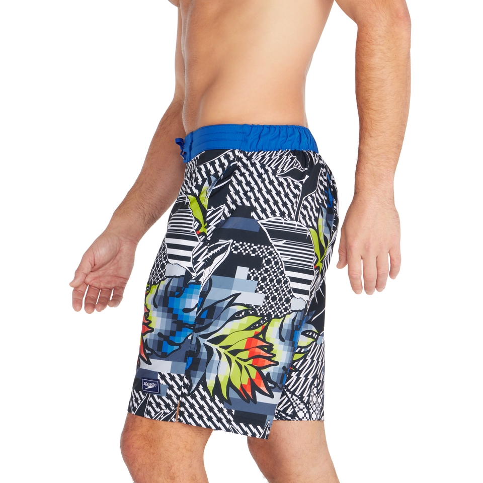 Men's Printed Bondi Basin Boardshort 20" Blue/Black