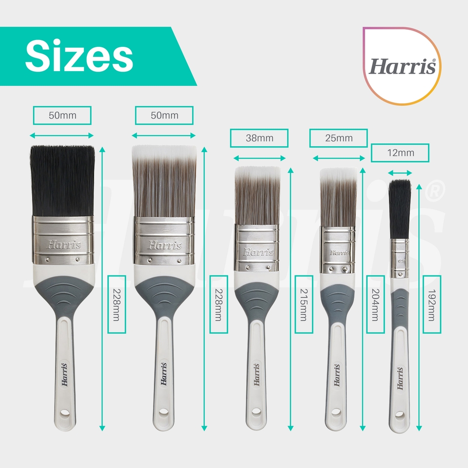 Harris Seriously Good Walls, Ceilings & Gloss Paint Brush 5 Pack
