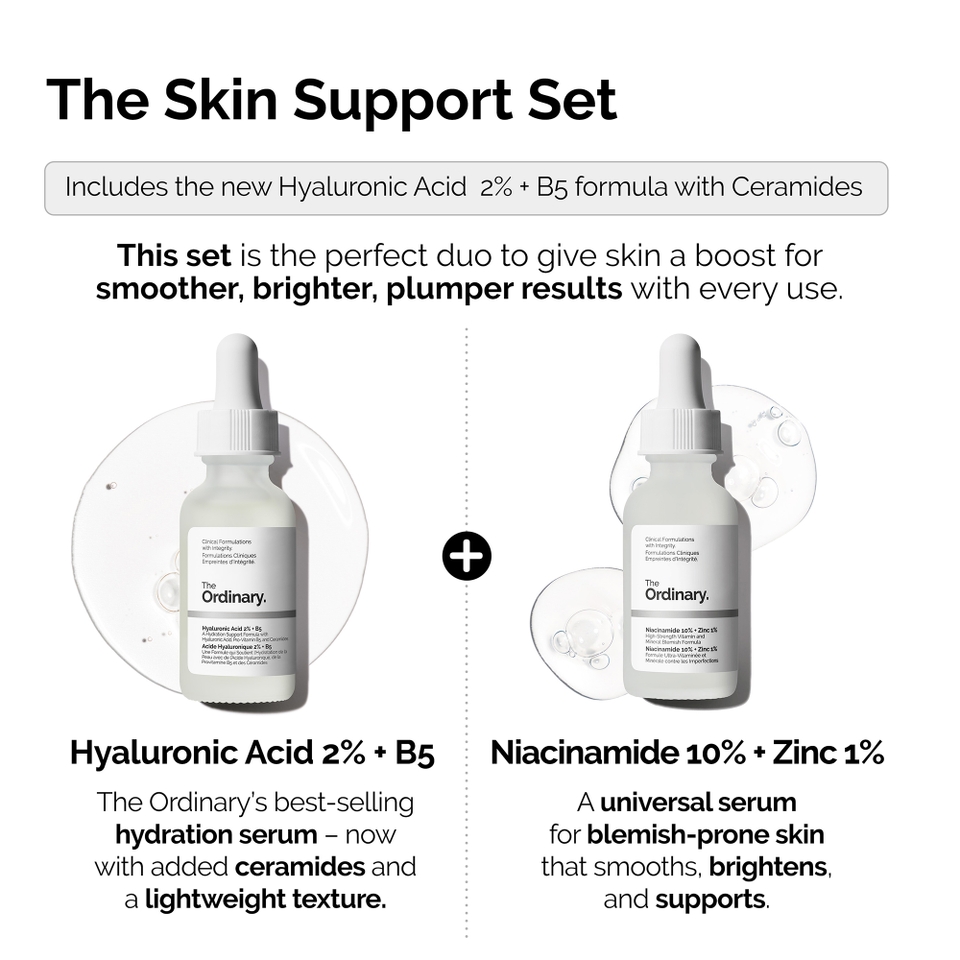 The Ordinary The Skin Support Set