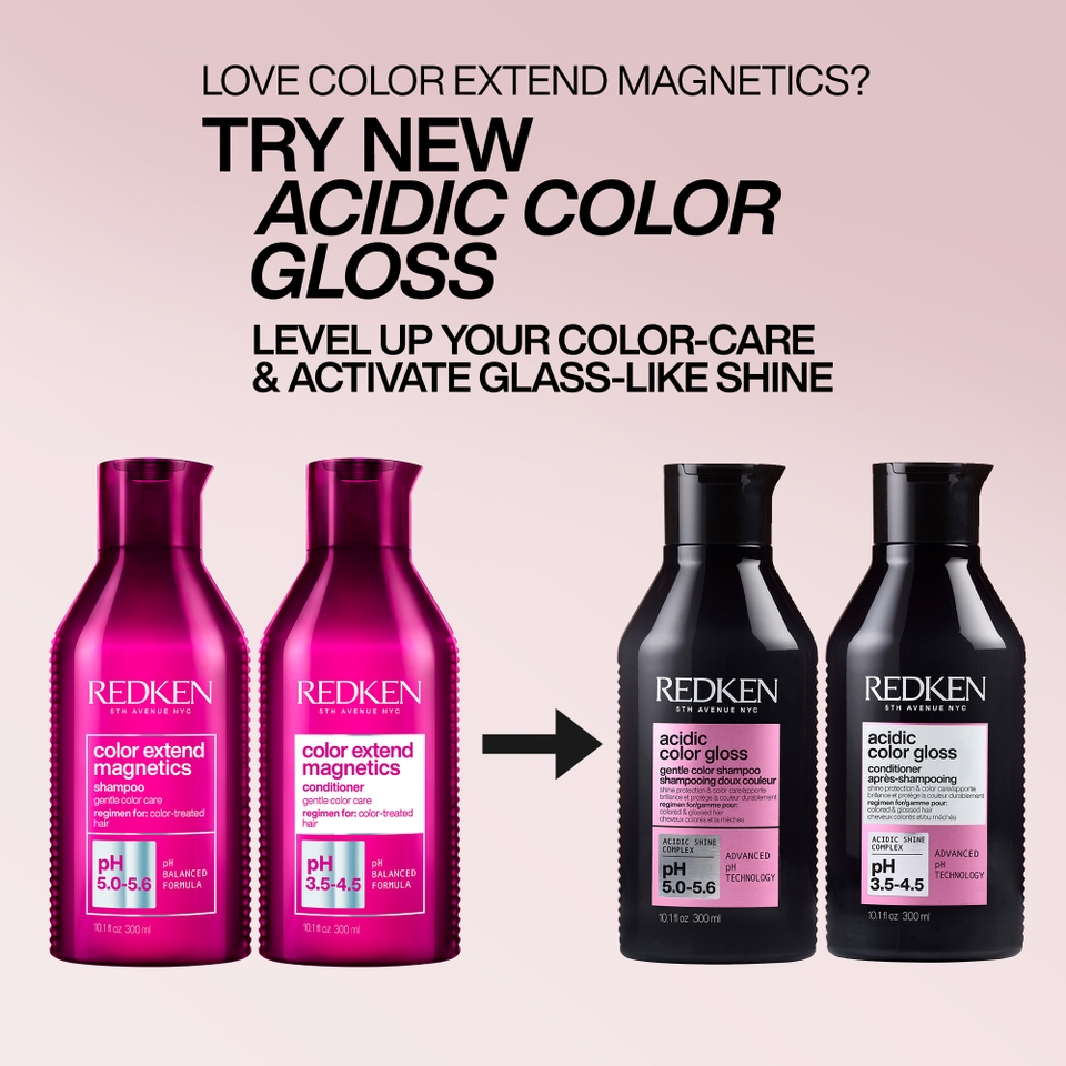 Redken Acidic Color Gloss Conditioner for Colour Protection, Glass-Like Shine for Colour Treated Hair 300ml