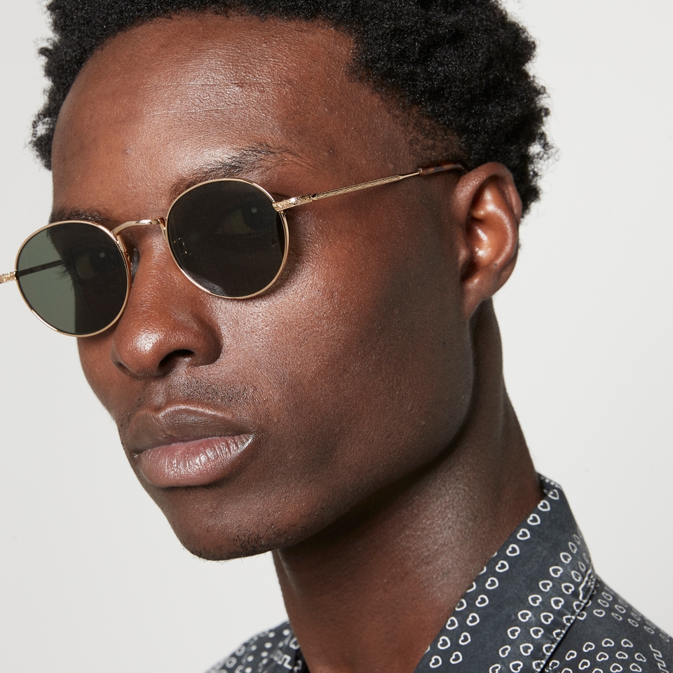 KAMO Icon Metal Round-Frame Sunglasses