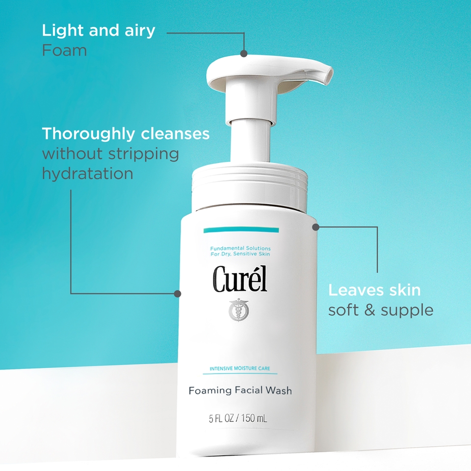Curél Foaming Facial Wash for Dry, Sensitive Skin 150ml