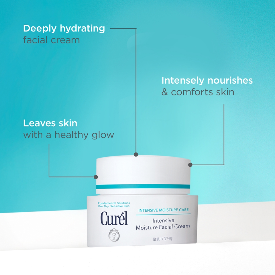 Curél Intensive Moisture Facial Cream for Dry, Sensitive Skin 40ml