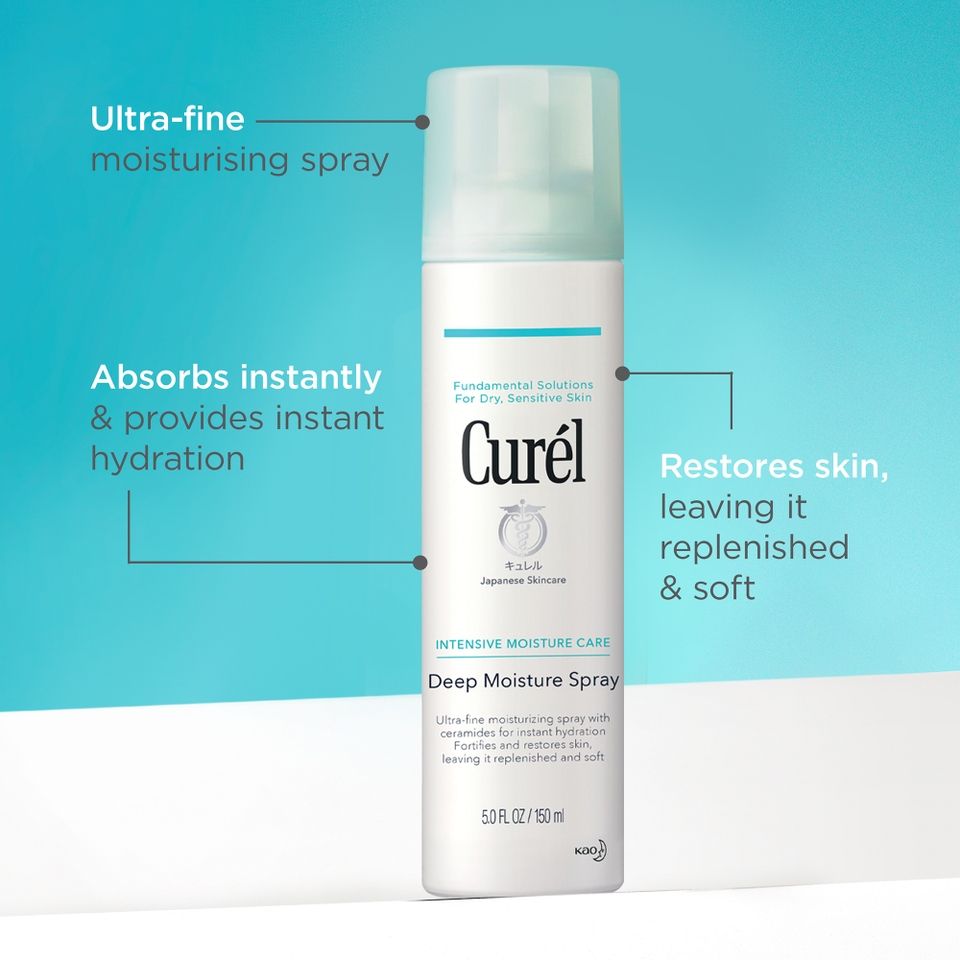 Curél Deep Moisture Spray for Dry, Sensitive Skin 150ml