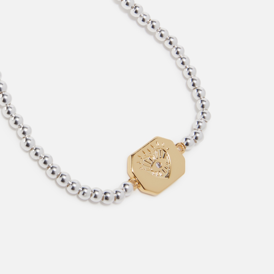 Joma Jewellery A Little Positive Vibes Silver-Tone Bracelet