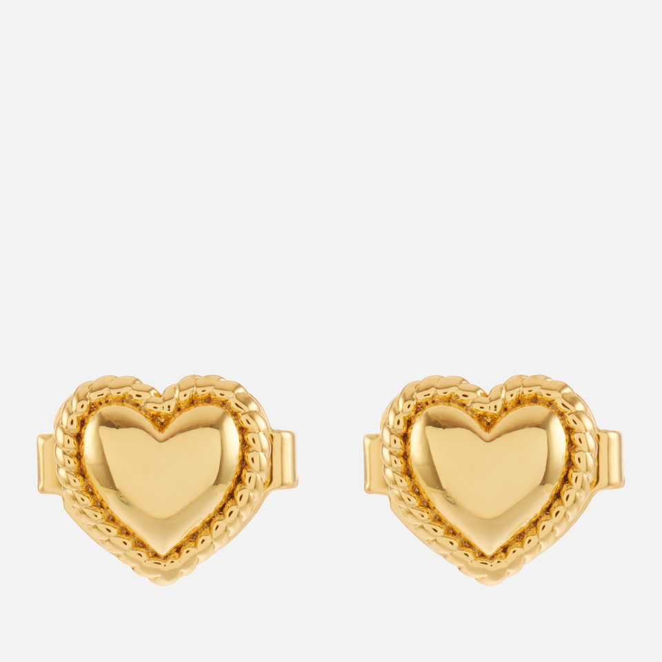 Kate Spade New York Mini Heart Gold-Tone Stud Earrings