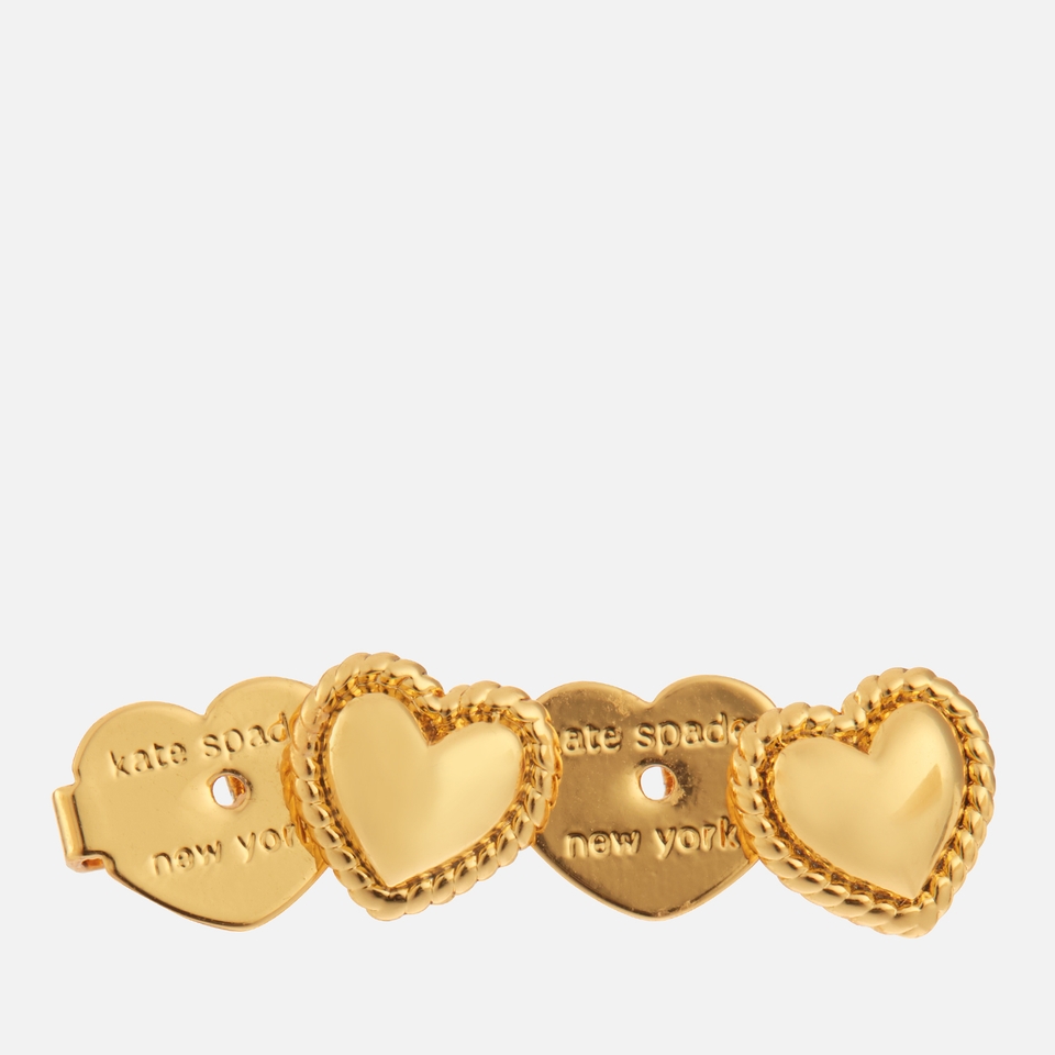 Kate Spade New York Mini Heart Gold-Tone Stud Earrings