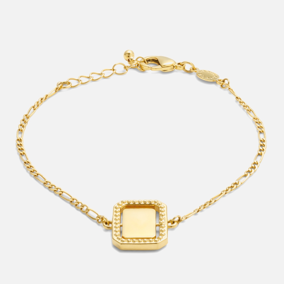 Katie Loxton Optimism Spinning Amulet 18-Karat Gold-Plated Bracelet