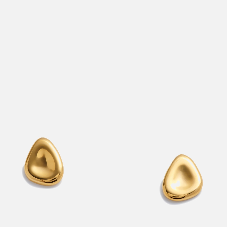 Katie Loxton Forever Stud Pebble 18-Karat Gold-Plated Earrings
